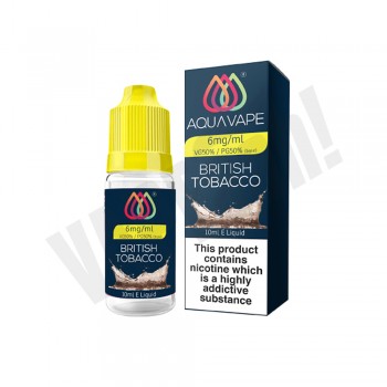 AQUA VAPE 50/50 - British Tobacco -  10ml